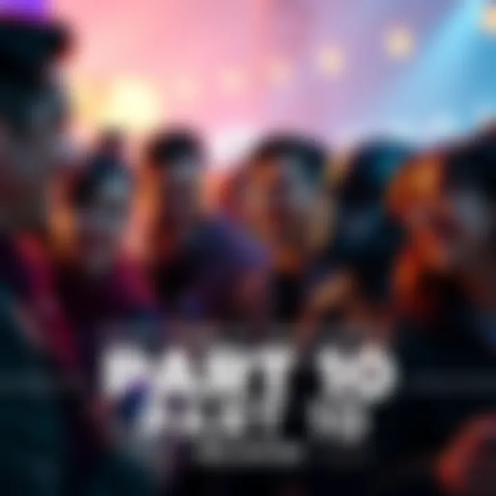 Group of fans discussing and eagerly waiting for the release of Part 10, with expressions of excitement on their faces.