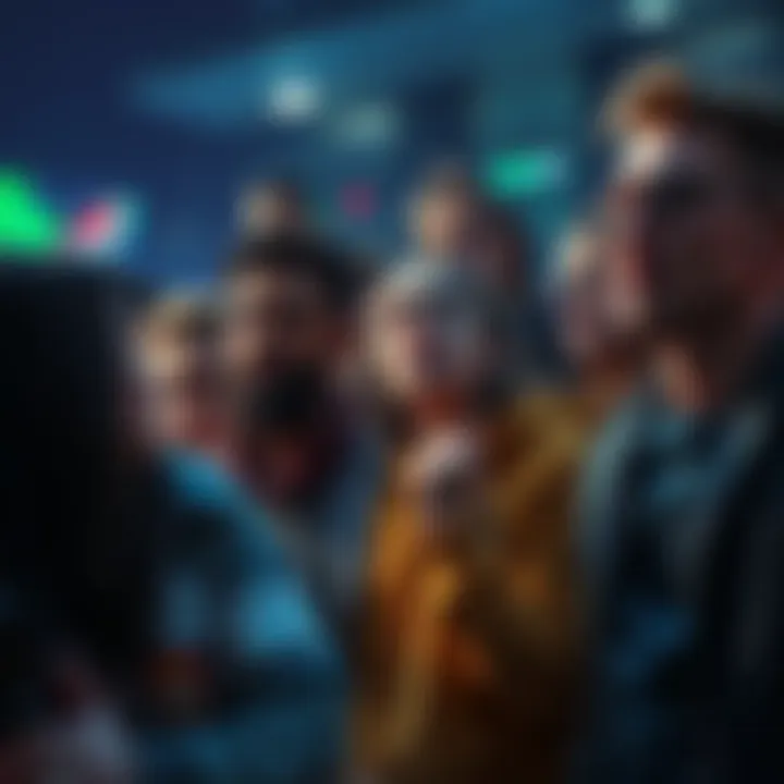 A group of fans expressing disappointment over the delay in new character releases, showing emotions of regret and concern in a community setting.