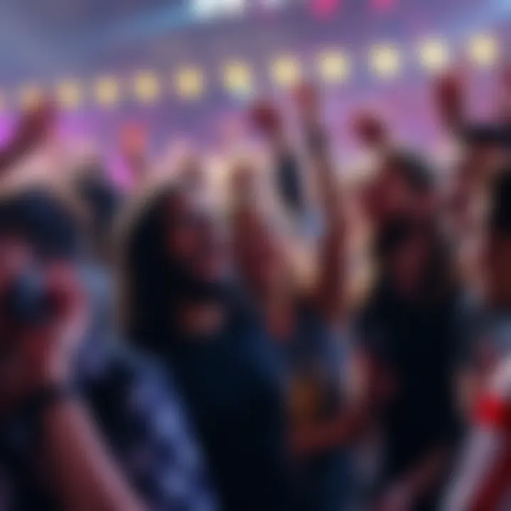 A group of fans passionately discussing Holy Steel, showcasing their devotion and diverse opinions on its importance in music.