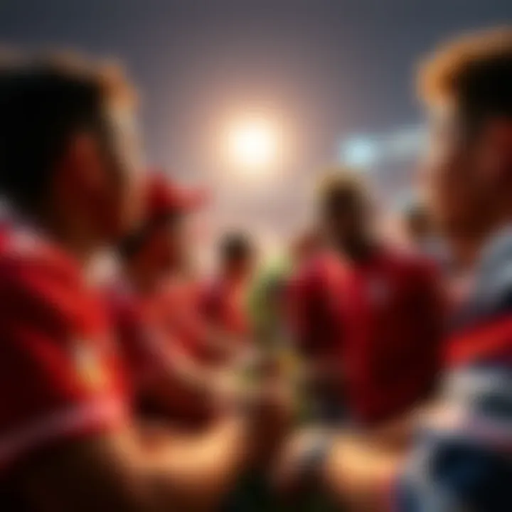 Fans discussing and showing their opinions on the new jersey design for the main team