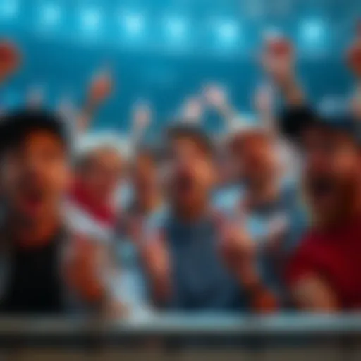 Group of fans expressing shock and surprise at an unexpected news announcement.