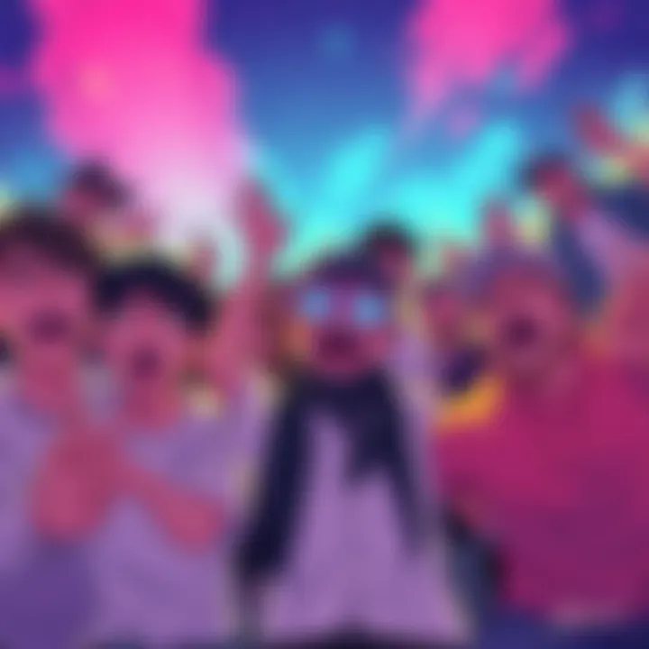 Group of fans expressing shock and excitement over manga chapter spoilers