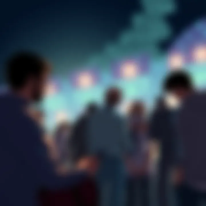 Group of fans sharing thoughts on Chainsaw Man's ending theories, with references to Attack on Titan