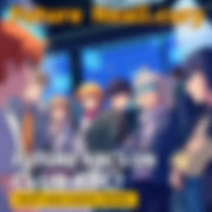 Group of fans sharing their thoughts about a potential club arc in anime, featuring animated characters in a dynamic scene