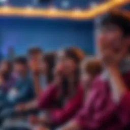 Fans Crying While Watching Drama Emotional fans watching a popular drama, wiping tears while expressing their feelings about the show