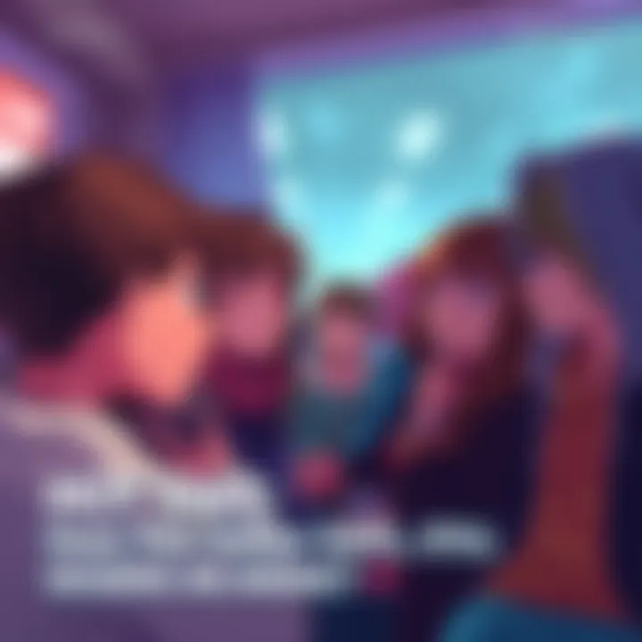 A group of fans discussing the merits of an anime adaptation for a series, expressing varied emotions and opinions.