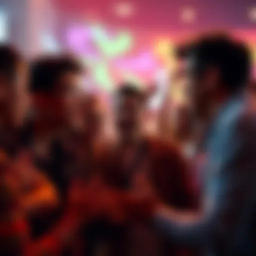 A group of fans passionately discussing their disappointment over missing scenes from the latest episode, with expressions of frustration and excitement.