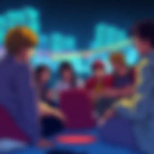 Fans discussing One Piece Group of fans sharing their thoughts on One Piece storylines and pacing