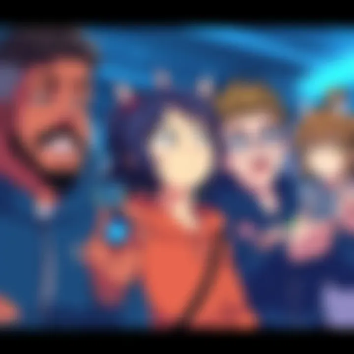 A group of fans discussing their opinions on Blue Lock Season 2, with mixed expressions showing debate over the show's animation and story.