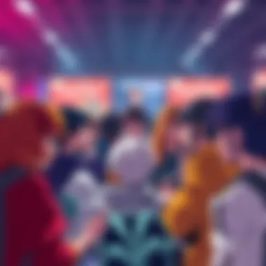 A group of fans discussing their opinions on a controversial series ending in a lively forum setting.