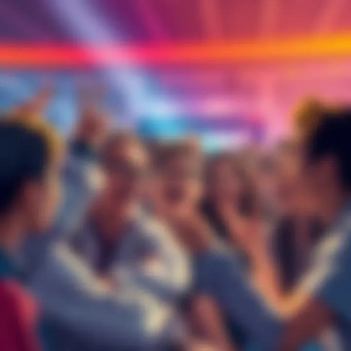 A group of enthusiastic fans discussing the surprising ending of Chapter 231, showcasing their excitement and expressions of shock.