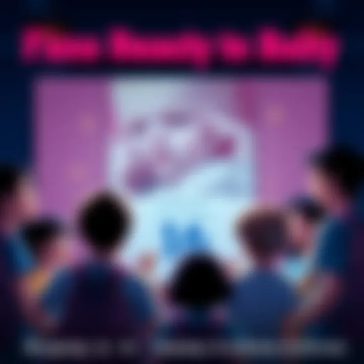 A group of fans discussing and expressing concern about Baby not returning, with a large poster of Baby in the background and a calendar showing the date 16 highlighted.