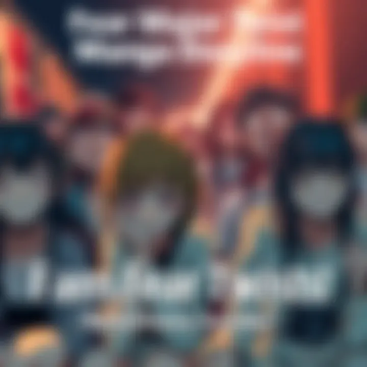 Group of manga fans expressing sadness and frustration over a storyline twist