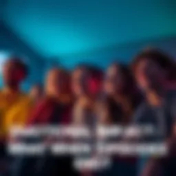 A group of fans sitting together, looking nostalgic as they watch the final episode of a beloved series, displaying mixed emotions of joy and sadness.