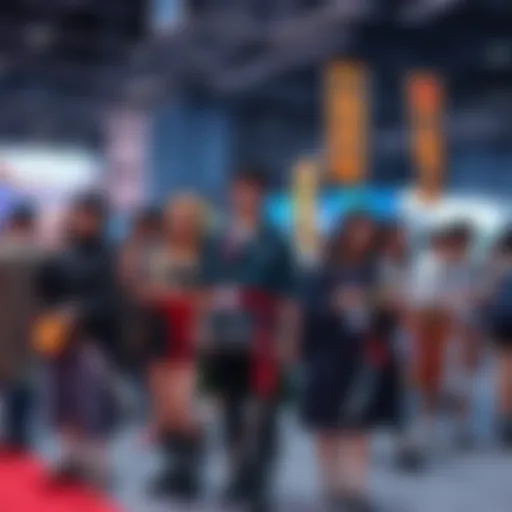 A group of fans celebrating their love for the anime Rurouni Kenshin, wearing themed clothing and holding memorabilia at a convention.