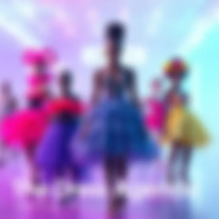 Fans create artistic renditions of their favorite characters wearing unique dress designs, celebrating a viral fashion trend.