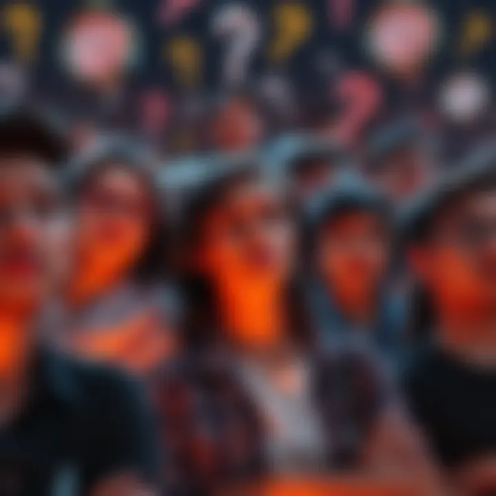 Fans looking anxious while waiting for trailers and visuals for Season 2, surrounded by question marks and clocks, showing urgency for information.