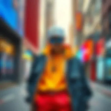 Fashionable Z Style Outfit A person wearing a trendy Z style outfit, showcasing modern fashion elements and vibrant colors, standing confidently in an urban setting.