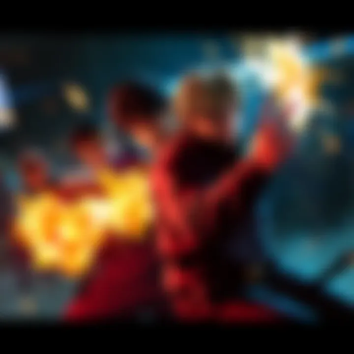A scene from Fatal Fury TV specials featuring characters engaging in action before the movie.