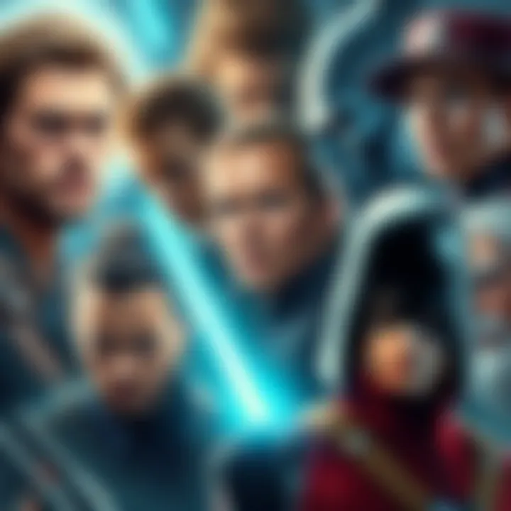 A collage of famous characters from movies, comics, and games, showcasing diverse personalities and styles.