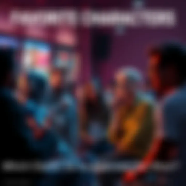 A group of people sharing opinions about their favorite fictional characters in a lively conversation.