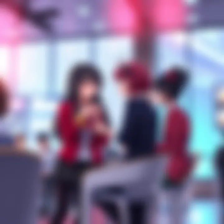 Fans discussing their favorite female characters Sarada, Sumire, and Hima in a lively forum setting