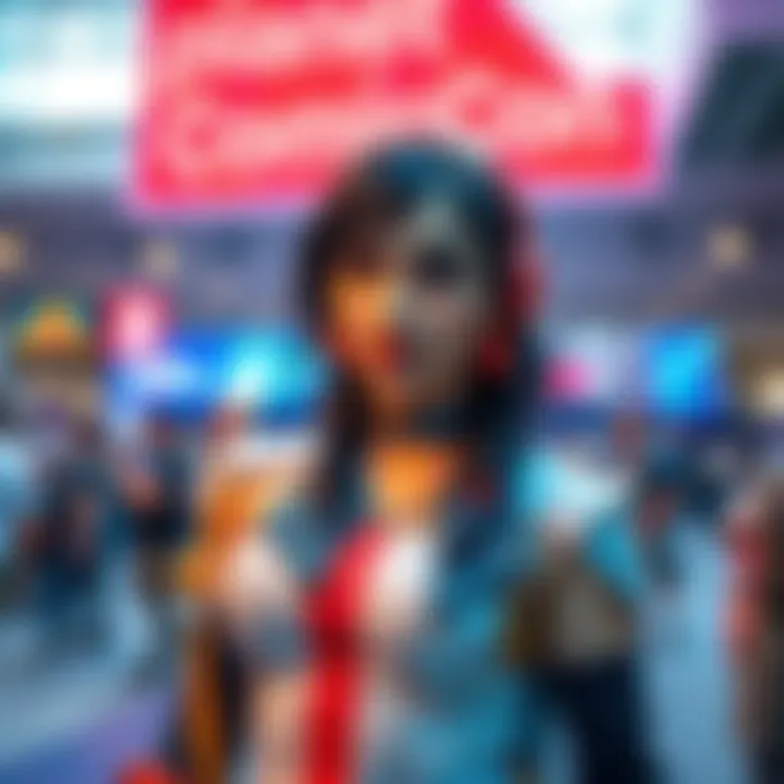 A person dressed as Faye Valentine showcasing detailed costume at Planet ComicCon in Kansas City.