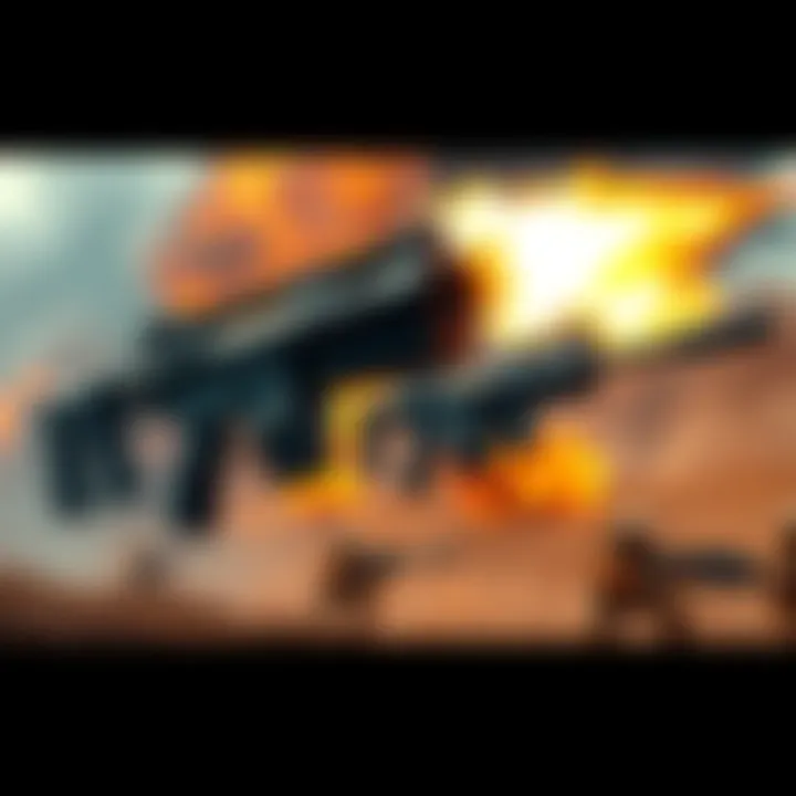 Fdd and Bajrung guns displayed prominently on a battlefield, showcasing their advanced design and power, with older models in the background