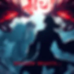 Feitan and Shizuku prepare for battle against menacing Shadow Beasts in an intense showdown.