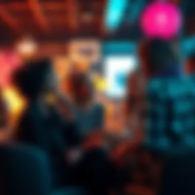 Femcel Community Gathering A group of women discussing their experiences in a casual setting, highlighting their sense of community and shared identity.