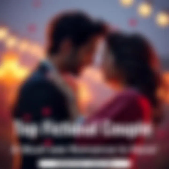 Fictional couple sharing a romantic moment A beloved fictional couple embraces in a heartfelt scene, showcasing their strong bond and chemistry. Their expressions convey deep emotions, capturing the essence of their love story.