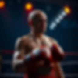 A determined fighter steps forward to challenge Mihawk, symbolizing courage and ambition in the ring.