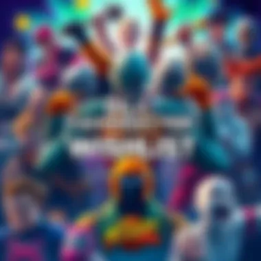 A colorful collage featuring fan-favorite characters including the Gammas from FighterZ, surrounded by expressions of excitement and anticipation from the community.