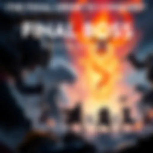 A group of warriors preparing to battle formidable final bosses in a video game, showcasing different skills and strategies.