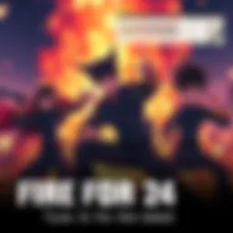 Fire Force characters in action, showcasing their powers and teamwork in a fiery scene