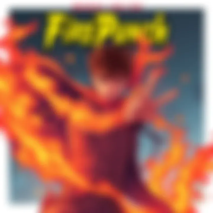Cover of FirePunch featuring the character Judah with flames in a dramatic pose