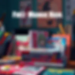 A collection of manga books including Kuruko Basketball and Slam Dunk on a table