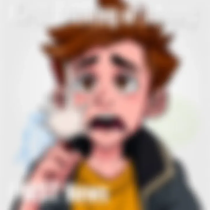 A nervous artist shares their initial drawing of a character named Johnny, showcasing excitement for their artistic journey.
