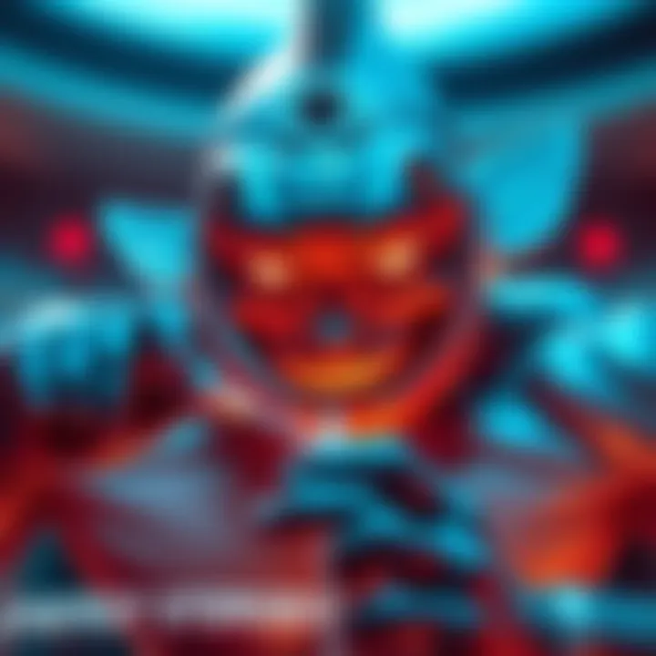 A Fishman character injecting Energy Steroids, showing a dramatic physical transformation with glowing effects.