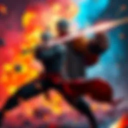 Fist of the North Star Opening Scene A striking scene from the creditless opening of Fist of the North Star, featuring dynamic visuals and dramatic action.