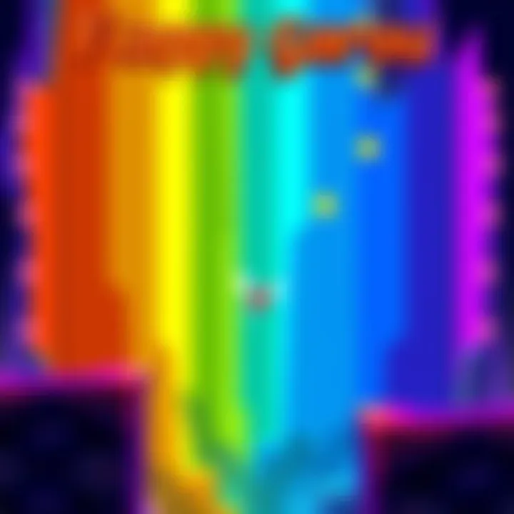 Flappy Garou Game Screen A colorful game screen showing Flappy Garou with a character sliding through obstacles