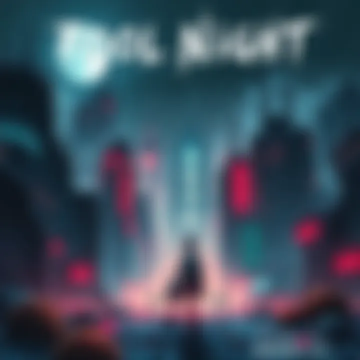 Fool Night Manga Cover A dark, futuristic cityscape with no sunlight, featuring characters with plant seeds in their bodies, showcasing their struggle for survival in a dystopian world.