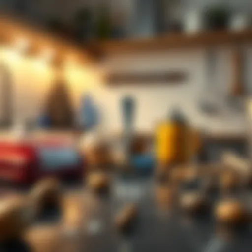 A shiny fork lies on a kitchen counter, surrounded by curious items, hinting at its unknown origin.