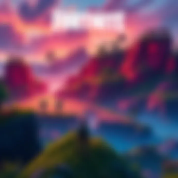 A vibrant scene from Fortnite showing players exploring vast landscapes and engaging in dynamic gameplay with Goatku's influence