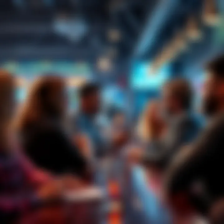 A lively forum discussion with people sharing opinions about attraction in a lighthearted manner