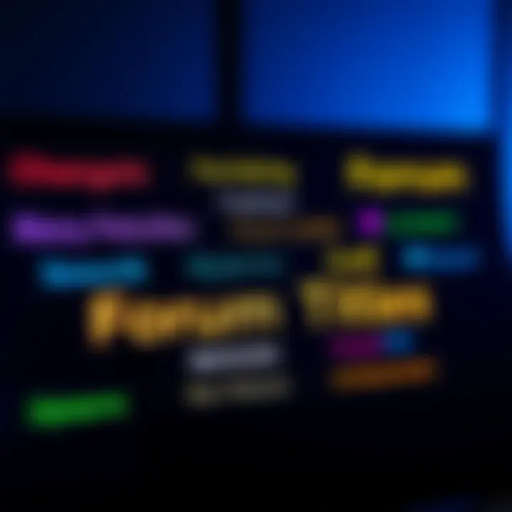 Various unique titles displayed on a forum screen, showcasing engagement and achievement