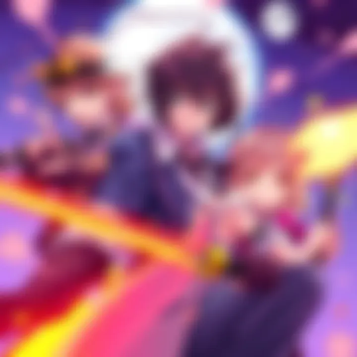 Illustration showcasing vibrant art from Foul Detective Satori, featuring key characters and elements from the series
