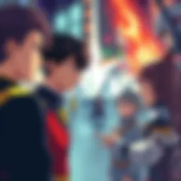 Fourth War Arc Characters Characters from the Fourth War arc discussing key plot points and emotions