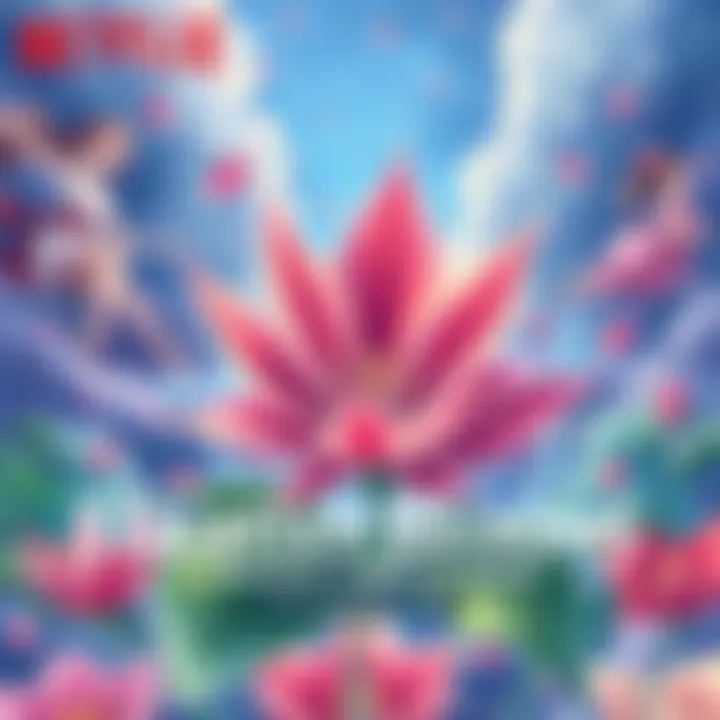 Colorful poster for Netflix's Fragrant Flower Blooms featuring a vibrant flower and anime characters in action, with a release date banner.