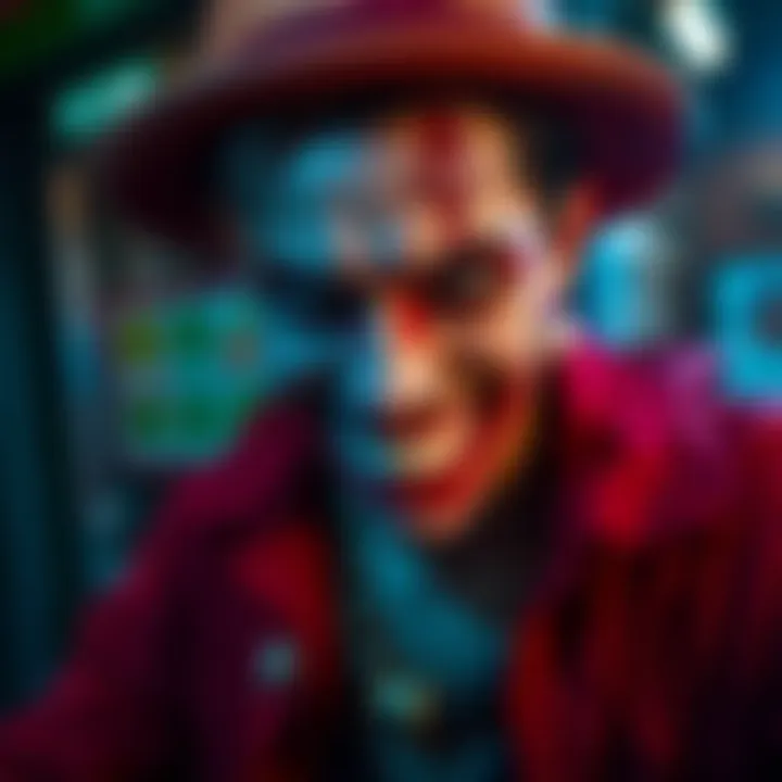 A detailed portrayal of Franky from One Piece, showcasing creative makeup and prosthetics.
